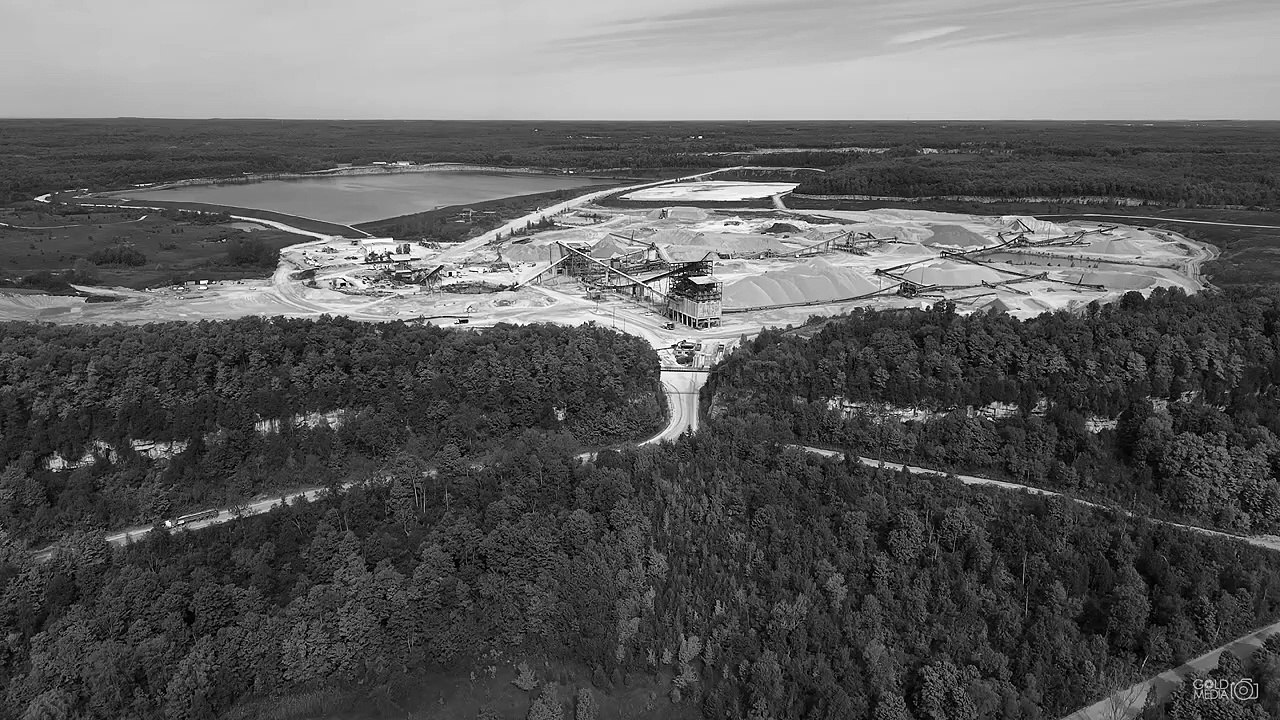 Breathtaking Drone Tour of a Large Quarry in Ontario | Drone Video Production in Toronto by Gold Media