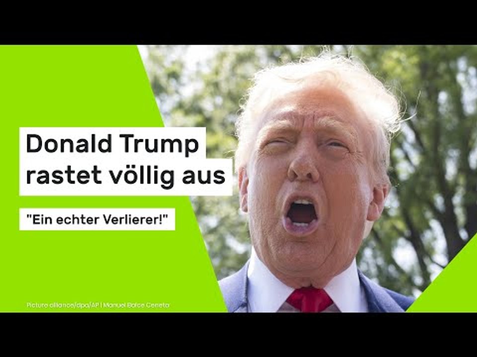 Donald Trump: 'Ein echter Verlierer!' US-Präsident rastet völlig aus