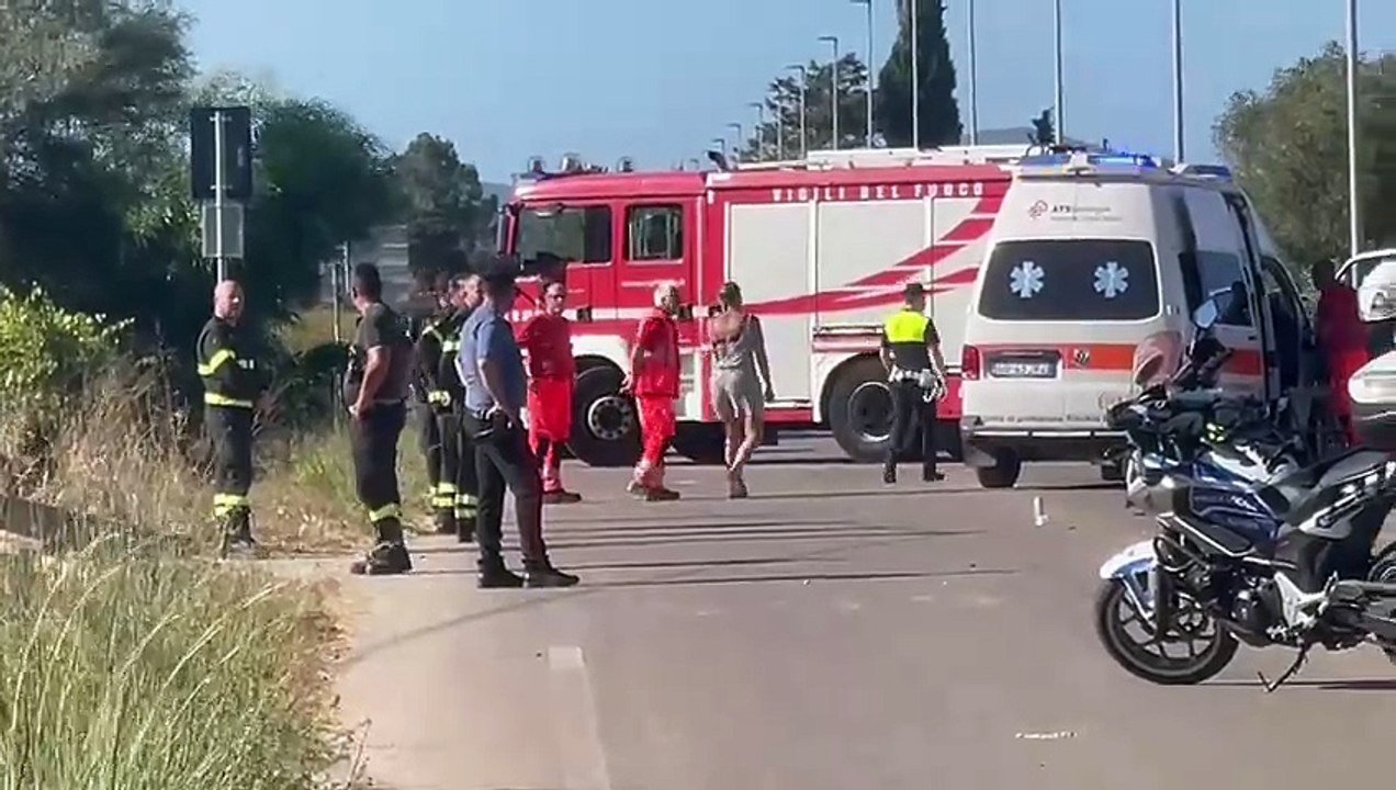Incidente mortale ad Alghero: le immagini dopo lo schianto
