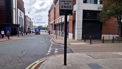 Smoke pours from fire near Beatties building in Wolverhampton city centre