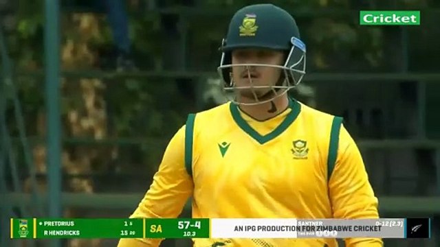 New Zealand vs South Africa 5th Match Highlights - Zimbabwe T20I Tri-Series 2025