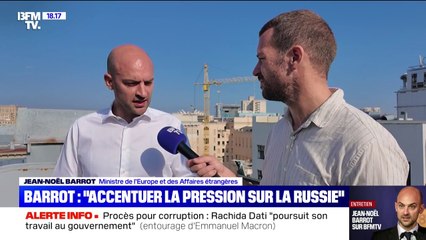 Ukraine: "Il faut accentuer la pression sur la Russie", déclare Jean-Noël Barrot