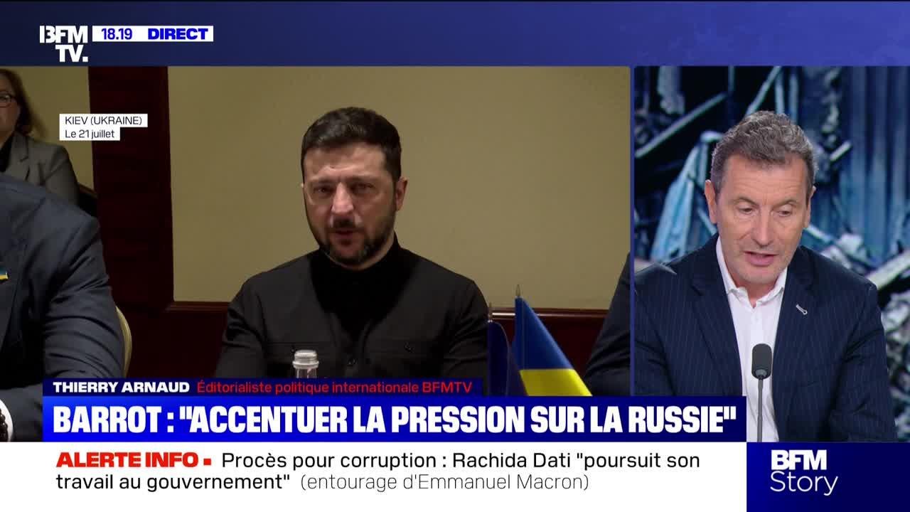Story 3 : Barrot, "Accentuer la pression sur la Russie" - 22/07