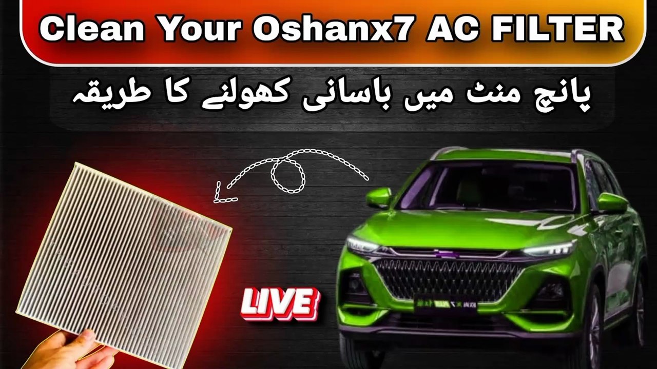 Quick And Easy Cleaning Your OshanX7 AC Air Filter #automobile