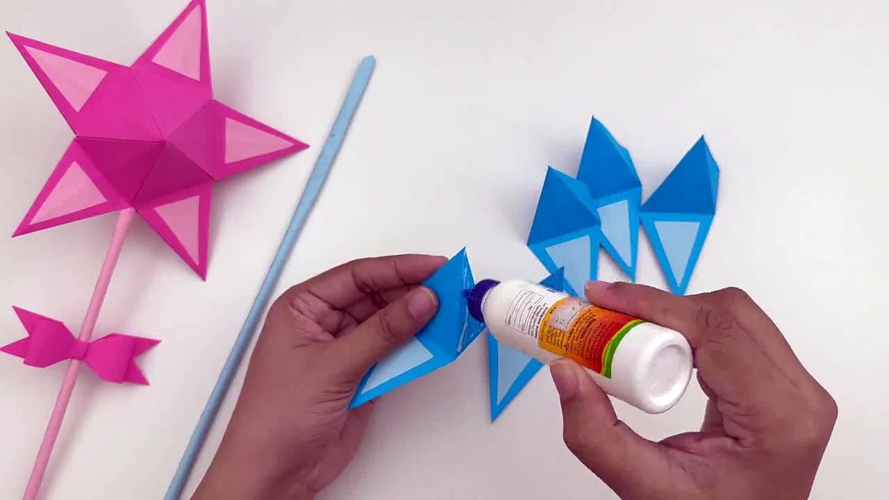 How to Make PAPER MAGIC WAND for Kids - Origami - 1 - video Dailymotion
