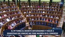 El PP tumba el decreto antiapagones y vuelve a demostrar que Sánchez no tiene mayoría en el Congreso