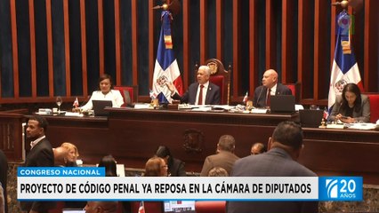 Proyecto Código Penal presente en cámara de diputados | Primera Emisión SIN