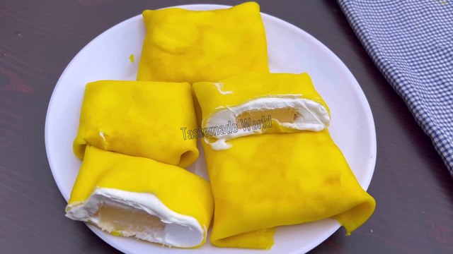 Delicious Hong Kong Mango Pancakes Recipe👉🏻 youtu.be/g3QFrN0CKTM?si=_emKAo9Tai0CmMOA #tastemadeworld #pancake #mangopancake #hongkongpancake #hongkongpancake #breakfast