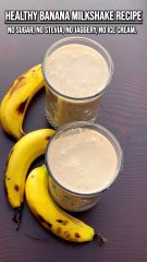 Sugar Free Healthy Banana Smoothie Recipe #tastemadeworld #shorts #milkshake #bananamilkshake #trending