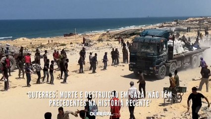 Guterres morte e destruição em Gaza 'não têm precedentes na história recente'