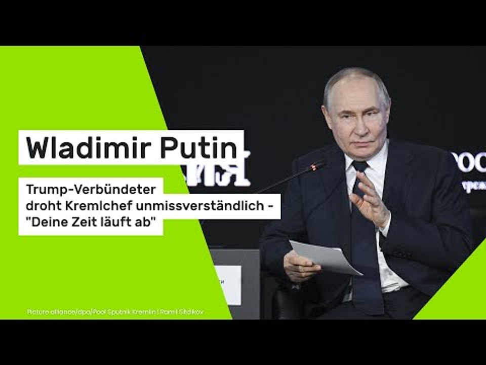 Wladimir Putin: Trump-Verbündeter droht Kremlchef unmissverständlich - 'Deine Zeit läuft ab'