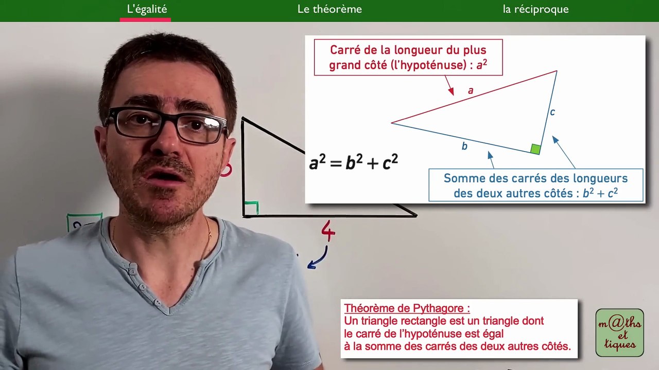 Mathématiques : Théorème de Pythagore (4ème)