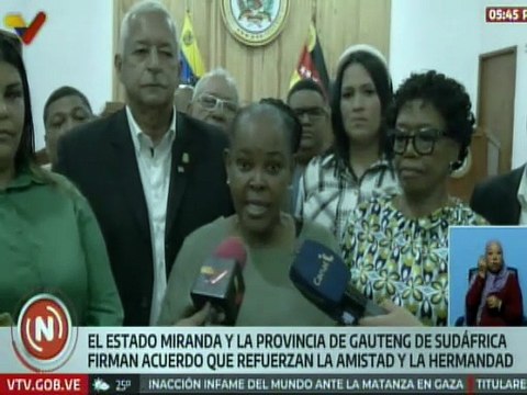 Miranda y Gauteng estrechan lazos de cooperación