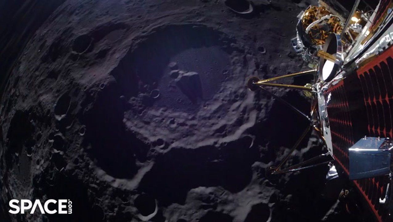 Time-Lapse Of IM-2 'Athena' Lander’s Stunning Views Of The Moon