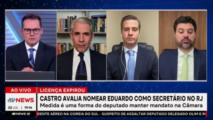 Cláudio Castro avalia nomear Eduardo Bolsonaro como secretário no Rio de Janeiro