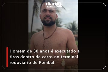 Homem de 30 anos é executado a tiros dentro de carro no terminal rodoviário de Pombal