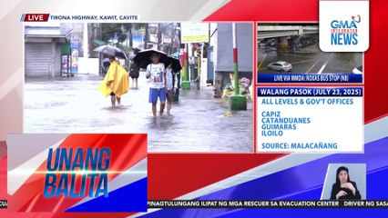 Baha sa Tirona Highway, abot hanggang tuhod; ilang papasok sa trabaho, naperwisyo | Unang Balita