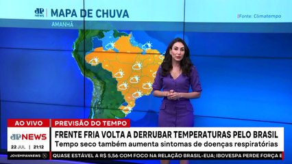 Frente fria volta a derrubar temperaturas pelo Brasil | Previsão do Tempo