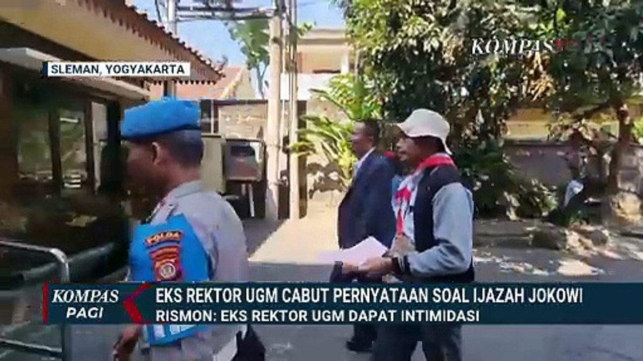 Eks Rektor UGM Sofian Effenci Cabut Pernyataan soal Ijazah Jokowi, Rismon: Intimidasi! | KOMPAS PAGI