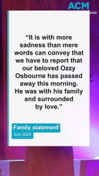 'Prince of Darkness' Ozzy Osbourne dies, aged 76