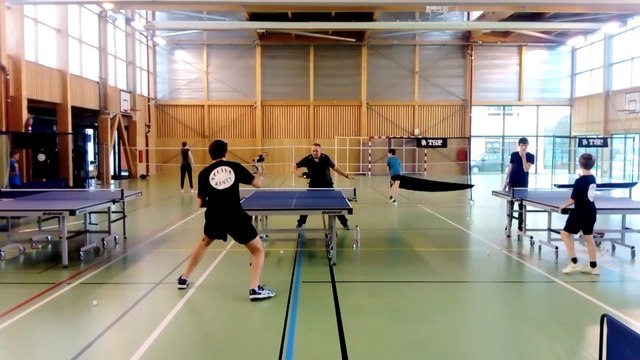 Entraînement de Tennis de Table à Nogent le 04/02/18 - Les pongistes de l'ASNTT