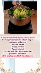 ❓ Bagian ayam mana yang paling sehat #kesahatan