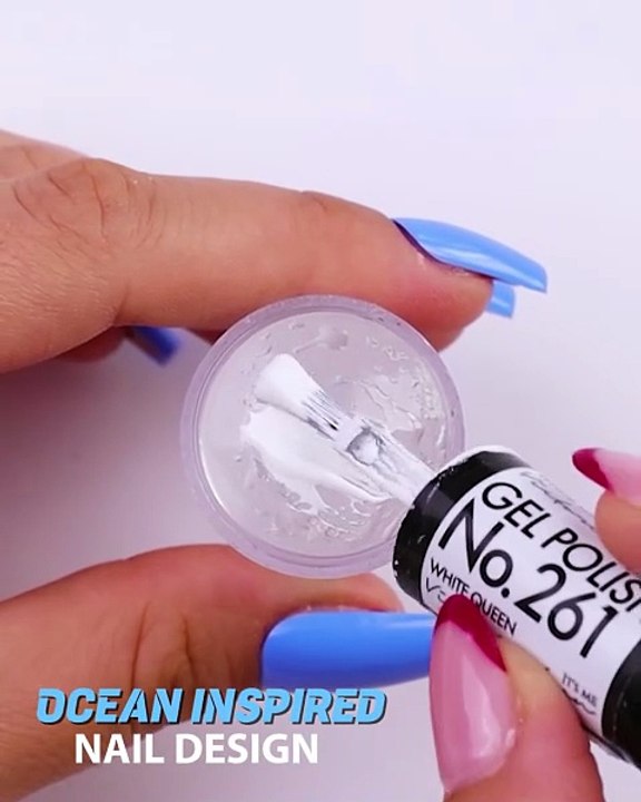 Ocean nail design to try on your next appointment🌊💅