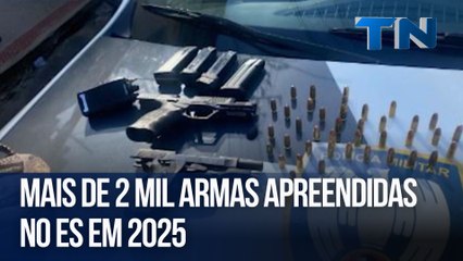 Mais de 2 mil armas apreendidas no ES em 2025