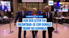 Von der Leyen vai encontrar-se com Donald Trump no domingo