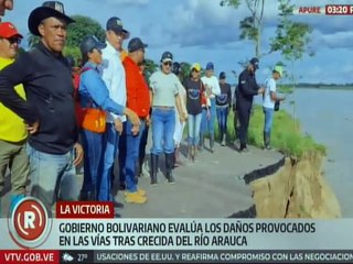 Apure | Gobierno Nacional realiza evaluación de daños en vialidades tras crecida del río Arauca