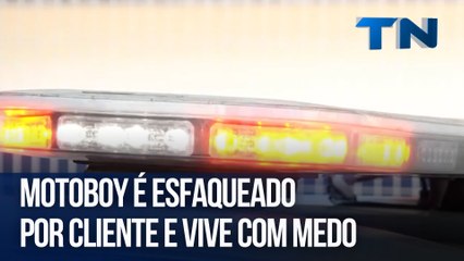 Motoboy é esfaqueado por cliente e vive com medo