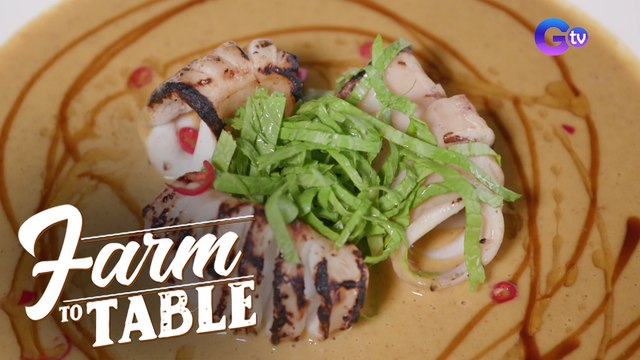How to Make Pumpkin Soup with Grilled Squid | Farm To Table