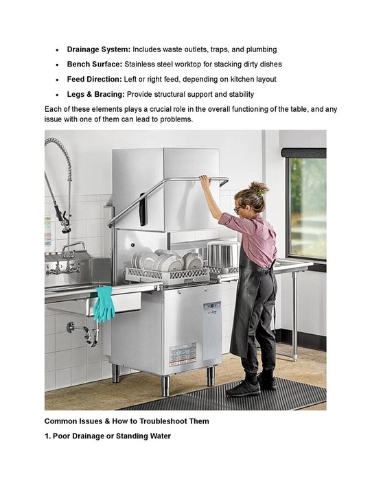 Steps to Troubleshoot Common Issues with Dishwasher Inlet Sink Benches