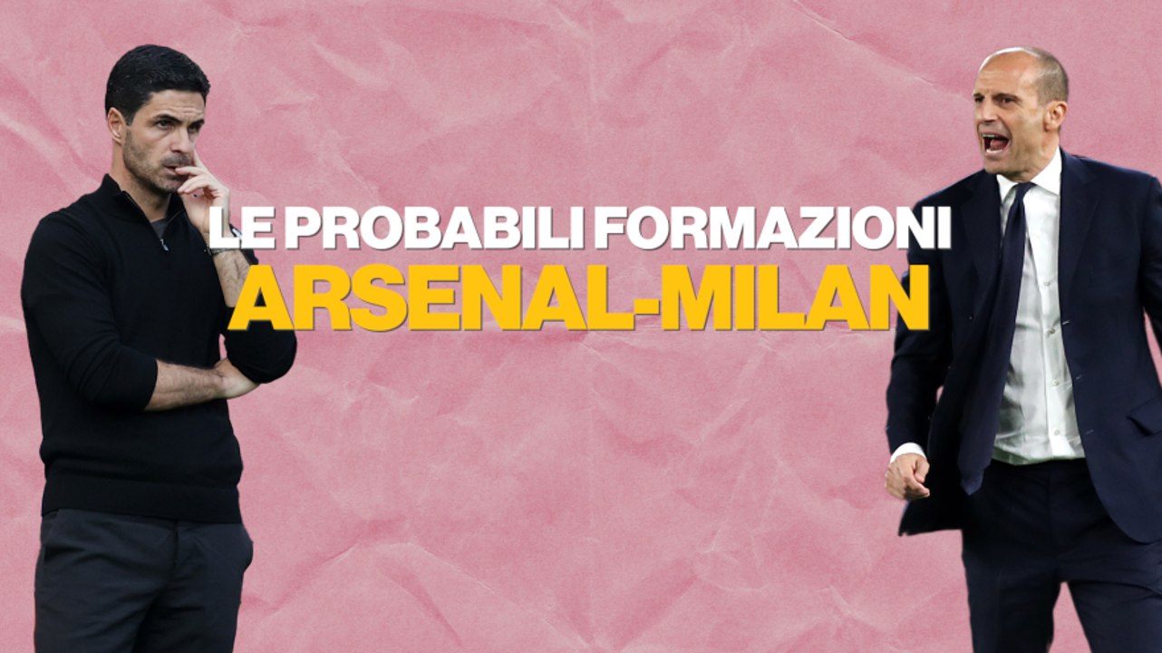 Allegri sfida l'Arsenal, Leao-Pulisic coppia d'attacco: le probabili formazioni