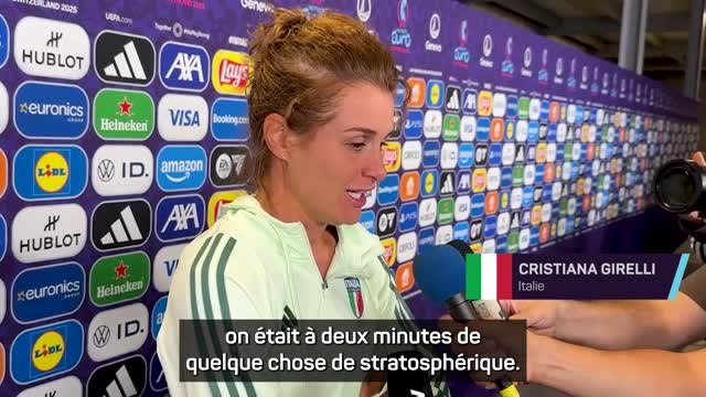 Italie - Girelli : « L’Italie peut être fière, même si le football est parfois cruel »