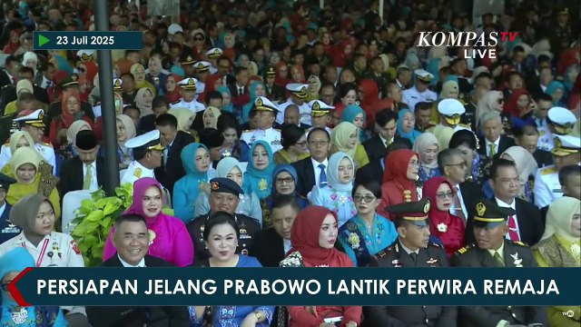 Suasana Istana Jelang Presiden Prabowo Lantik Perwira Remaja TNI dan Polri 2025