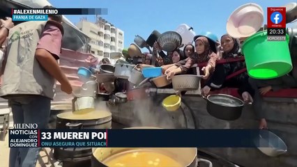 Al menos 33 muertes por hambre se reportan en la Franja de Gaza