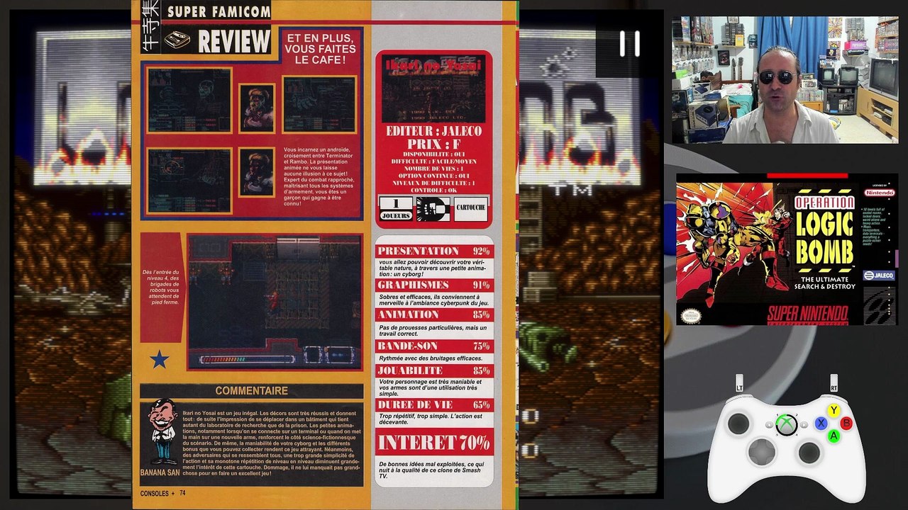 🎮 OPERATION LOGIC BOMB (Super Nintendo) - FORTIFIED ZONE Game Boy en mode 16 BITS