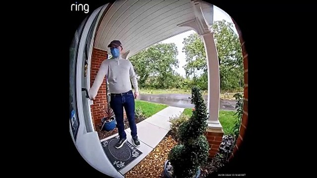 Watch two burglars in Covid masks as they break into a house in Southeast England