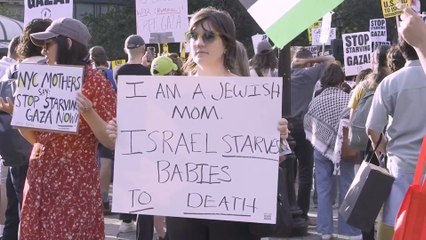Hundreds rally in New York City to protest starvation in Gaza