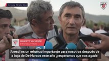 Valverde valora el fichaje de Areso... y responde sobre Laporte