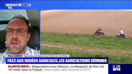 Paul Debray (FDSEA) demande "des sanctions disciplinaires" pour lutter contre les rodéos agricoles