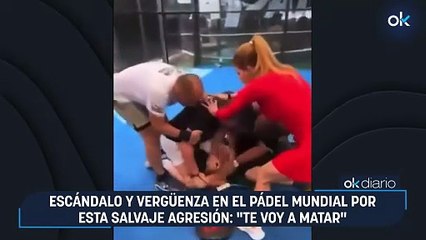 Escándalo y vergüenza en el pádel mundial por esta salvaje agresión: "Te voy a matar"