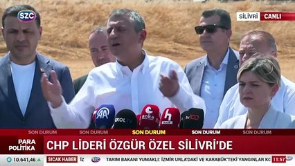 CHP lideri Özel: "Saray'ın bahçesinde lokma döktürür"