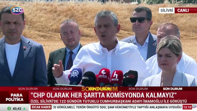 CHP lideri Özel: Erdoğan'ın bize teşekkür etmesi gerekirdi