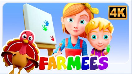 5 Finger Family | Farmees Nursery Rhymes for Kids | Fun Learning Songs for Children