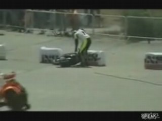 Scooter Racer Can't Catch A Break