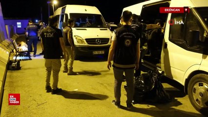 Erzincan'da önden keşif yapmalarına rağmen polisi geçemediler