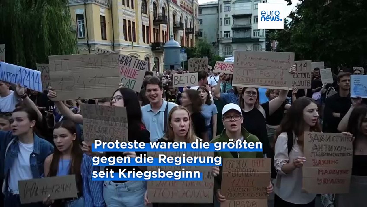 Proteste gegen Gesetz zu Anti-Korruptionsbehörden in der Ukraine: Will Selenskyj seine Entourage schützen?