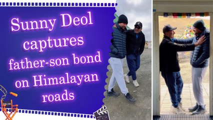 Sunny Deol shares glimpse of 'father-son' trip with Rajveer in the Himalayas